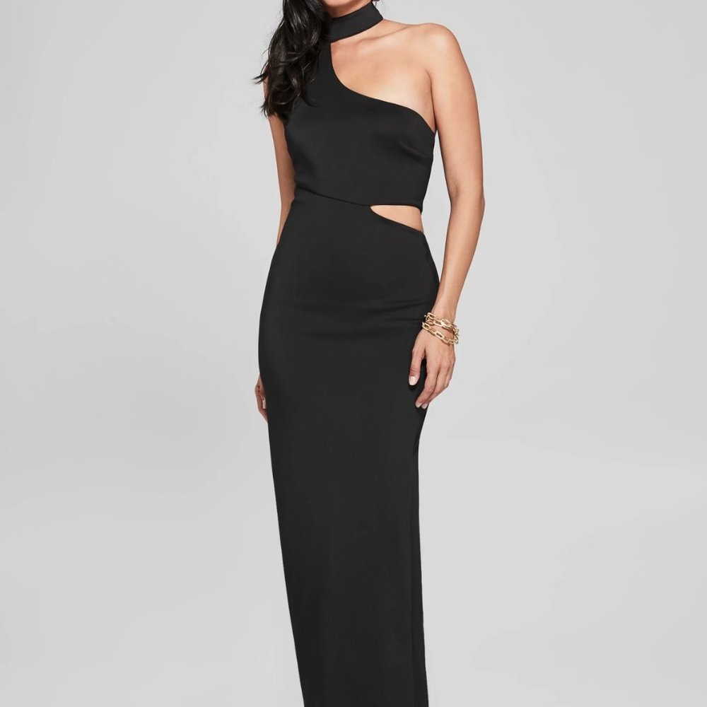 NWT MARCIANO $280 SCUBA maxi dress marquisa s l